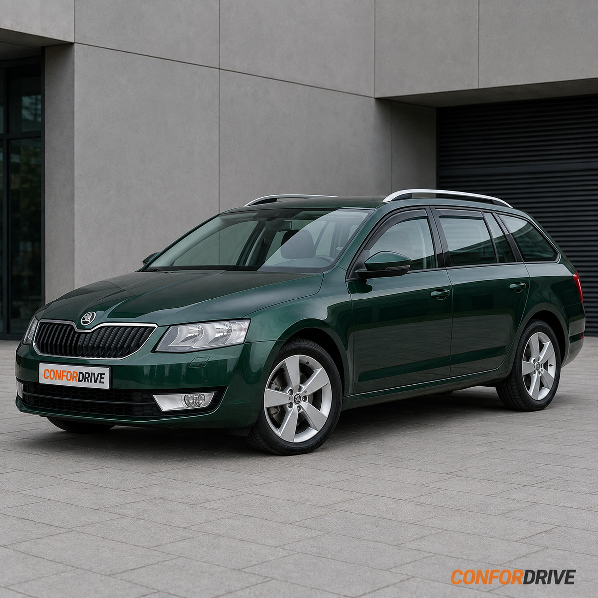 SKODA Octavia III SW 2013-2020 com chuventos dianteiros e traseiros CONFORDRIVE
