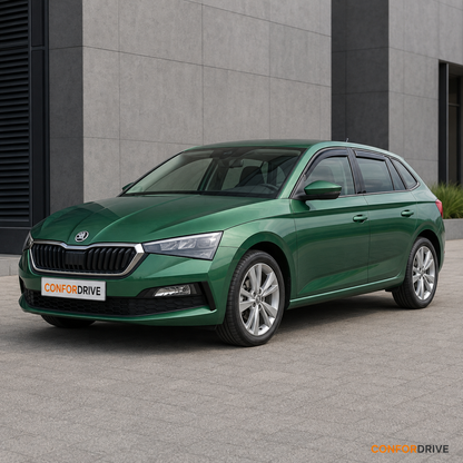 SKODA Scala 2019 em diante com chuventos dianteiros e traseiros CONFORDRIVE