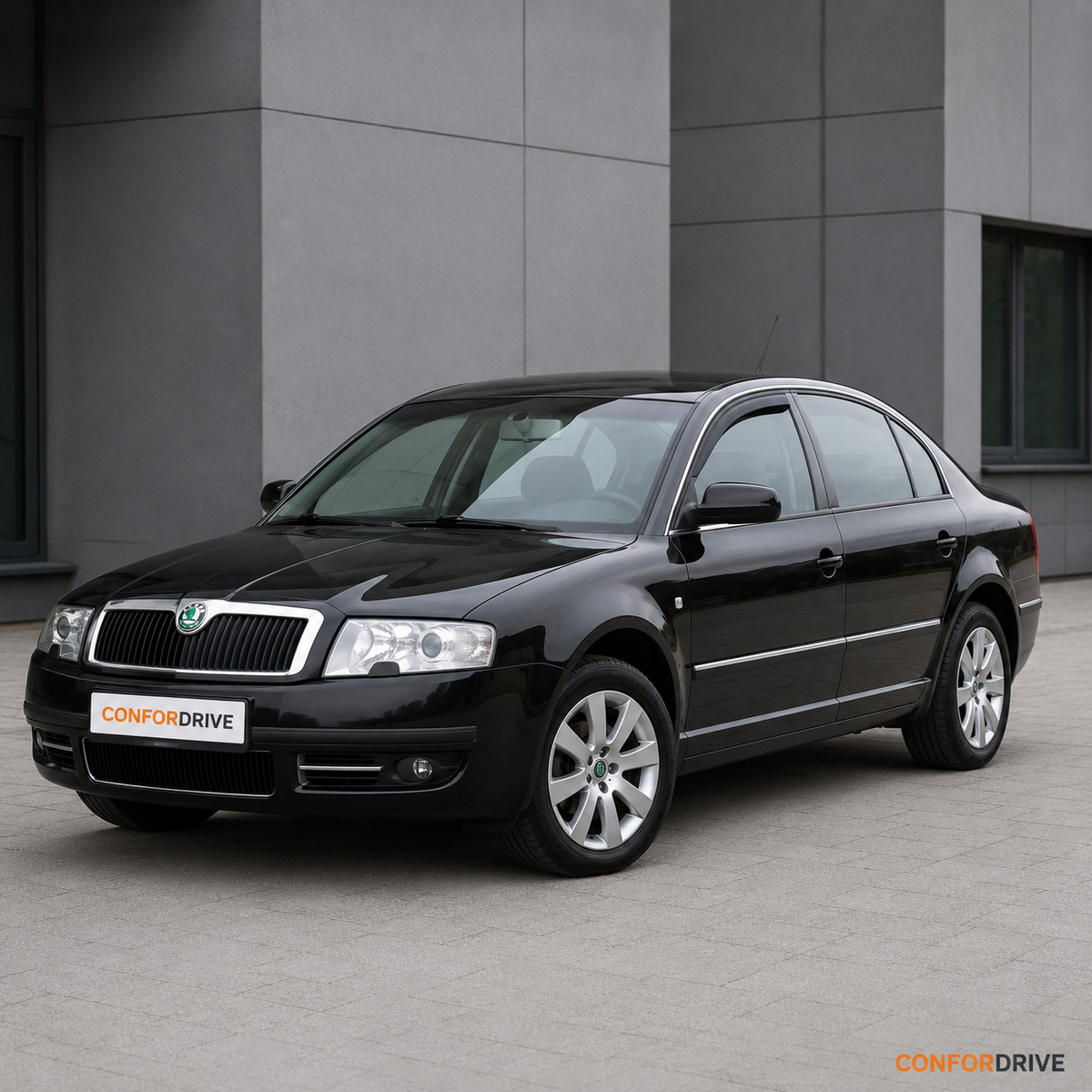 SKODA Superb I 2002-2008 com chuventos dianteiros CONFORDRIVE