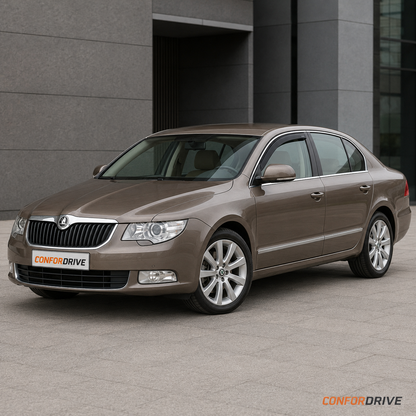 SKODA Superb II 2008-2015 com chuventos dianteiros CONFORDRIVE