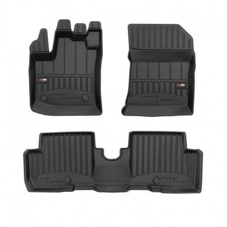 Tapetes de borracha 3D Dacia Lodgy 5 lugares 2012–atualidade