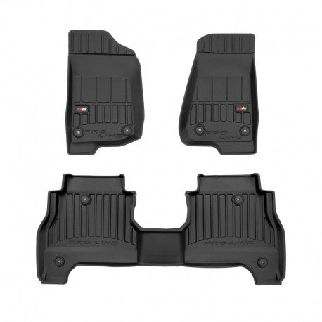 Tapetes de borracha 3D Jeep Gladiator 2019–atualidade