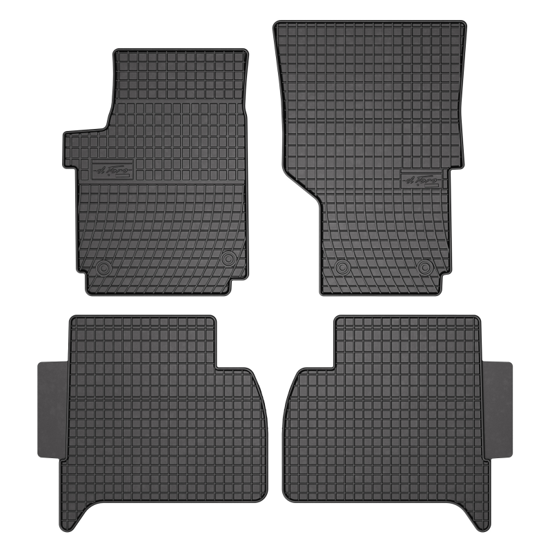 Tapetes de borracha Standard para Volkswagen Amarok Cabina Dupla 2010–2018
