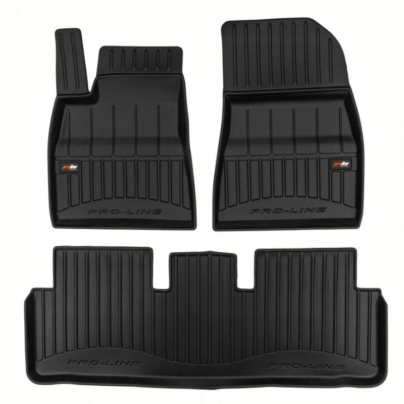 Tapetes de borracha Premium 3D Tesla Model 3 Highland 2024–presente