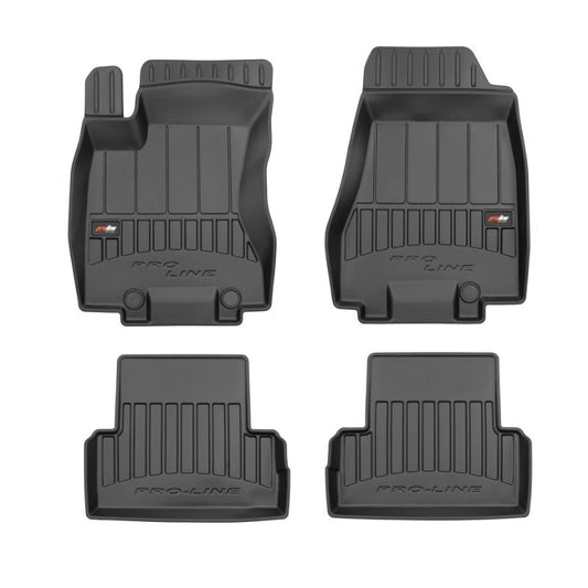 Tapetes de borracha Premium 3D Tesla Model S Restyling 2021–2023