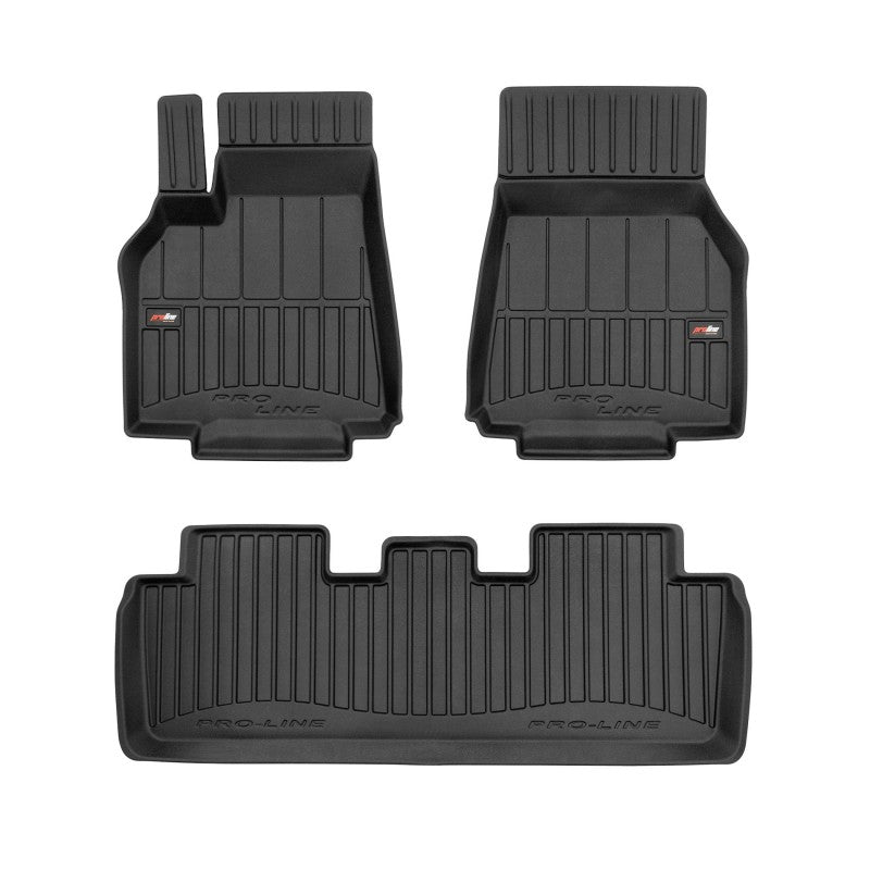 Tapetes de borracha Premium 3D Tesla Model Y 2020–2024