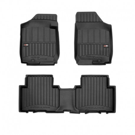 Tapetes de borracha 3D Kia Carens 7 bancos 2006–2013