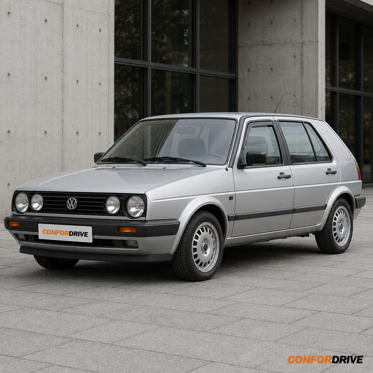 Volkswagen Golf II 5 portas com chuventos interiores CONFORDRIVE