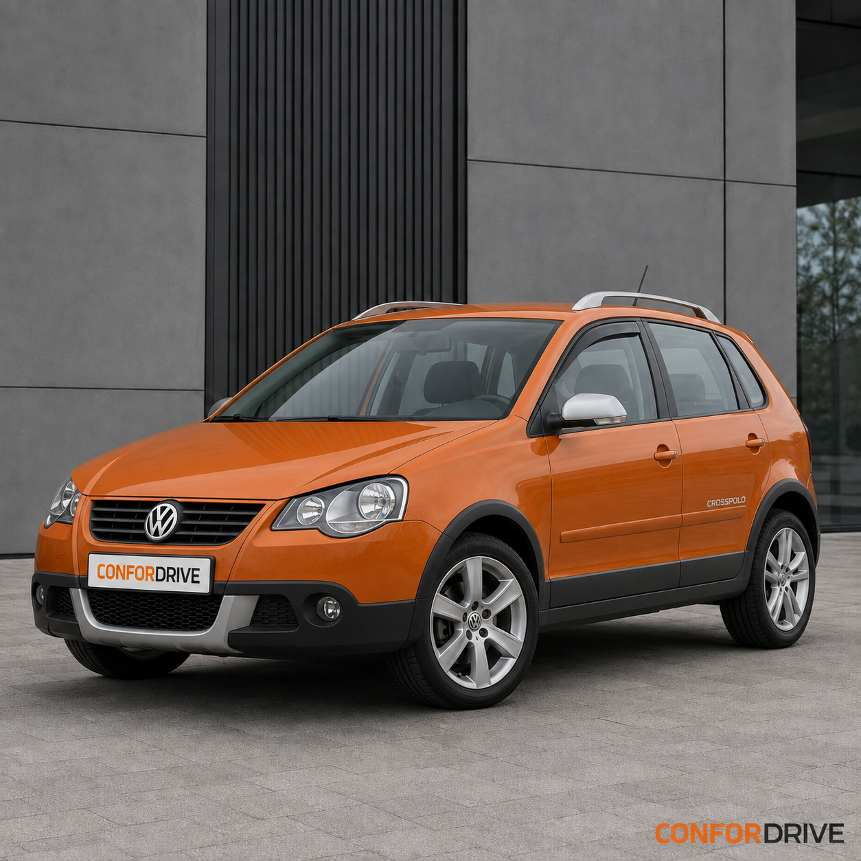 Volkswagen Polo IV Cross Hatch 2001-2008 com chuventos dianteiros CONFORDRIVE