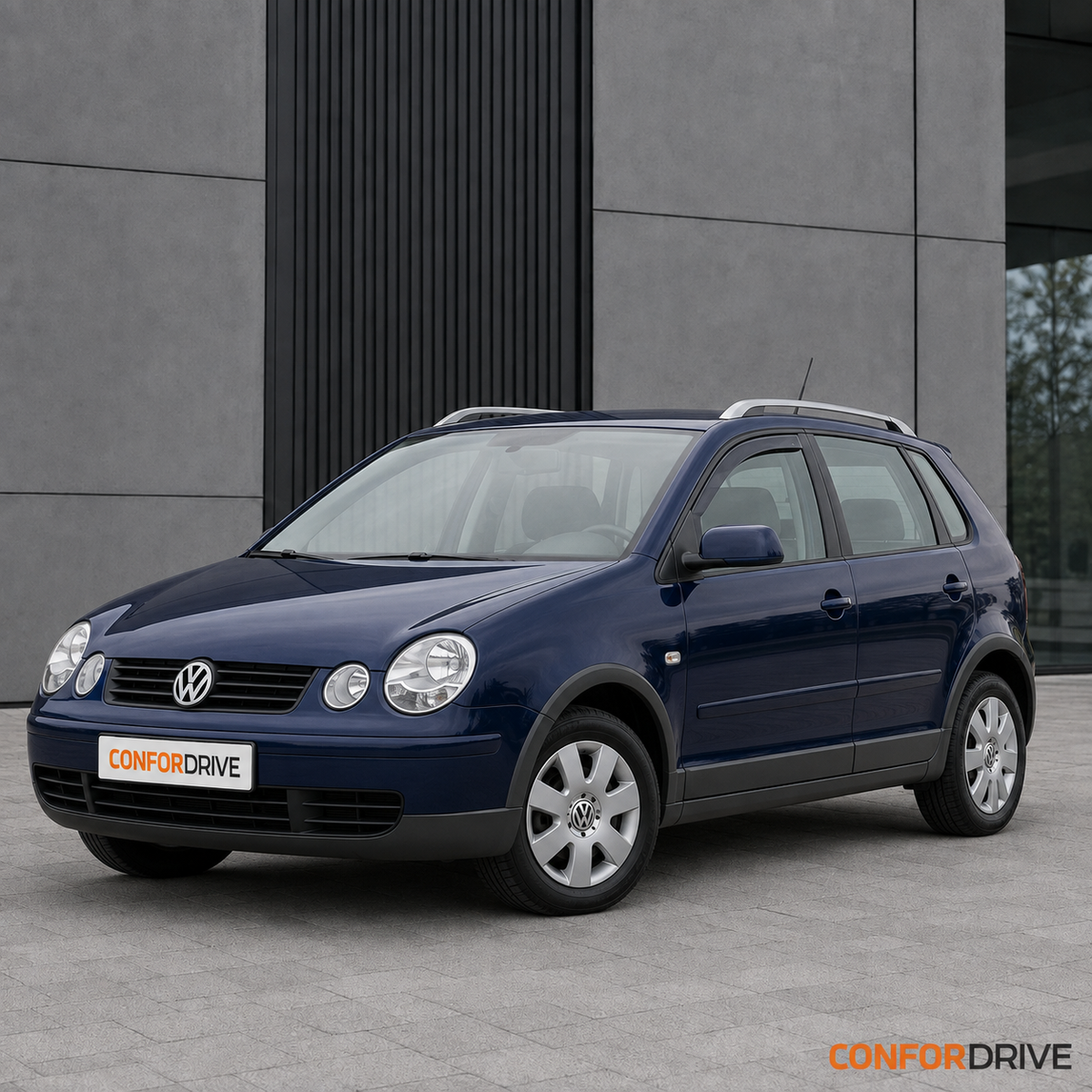 Volkswagen Polo IV Fun 2004-2005 com chuventos dianteiros CONFORDRIVE